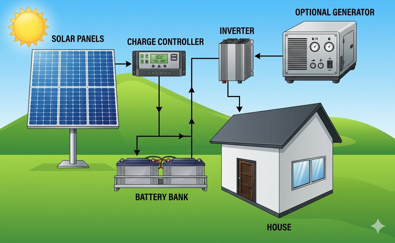Off-Grid Battery System STPI